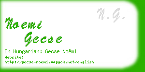 noemi gecse business card
